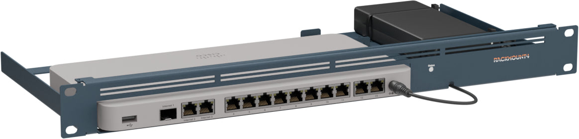 Rackmount.IT RM-CI-T24 Rack Shelf, 1U, Jet Black