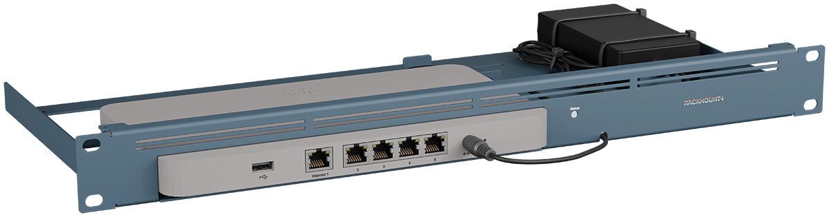Rackmount.IT RM-CI-T23 Rack Shelf, 1U, Metallic Blue — view 3