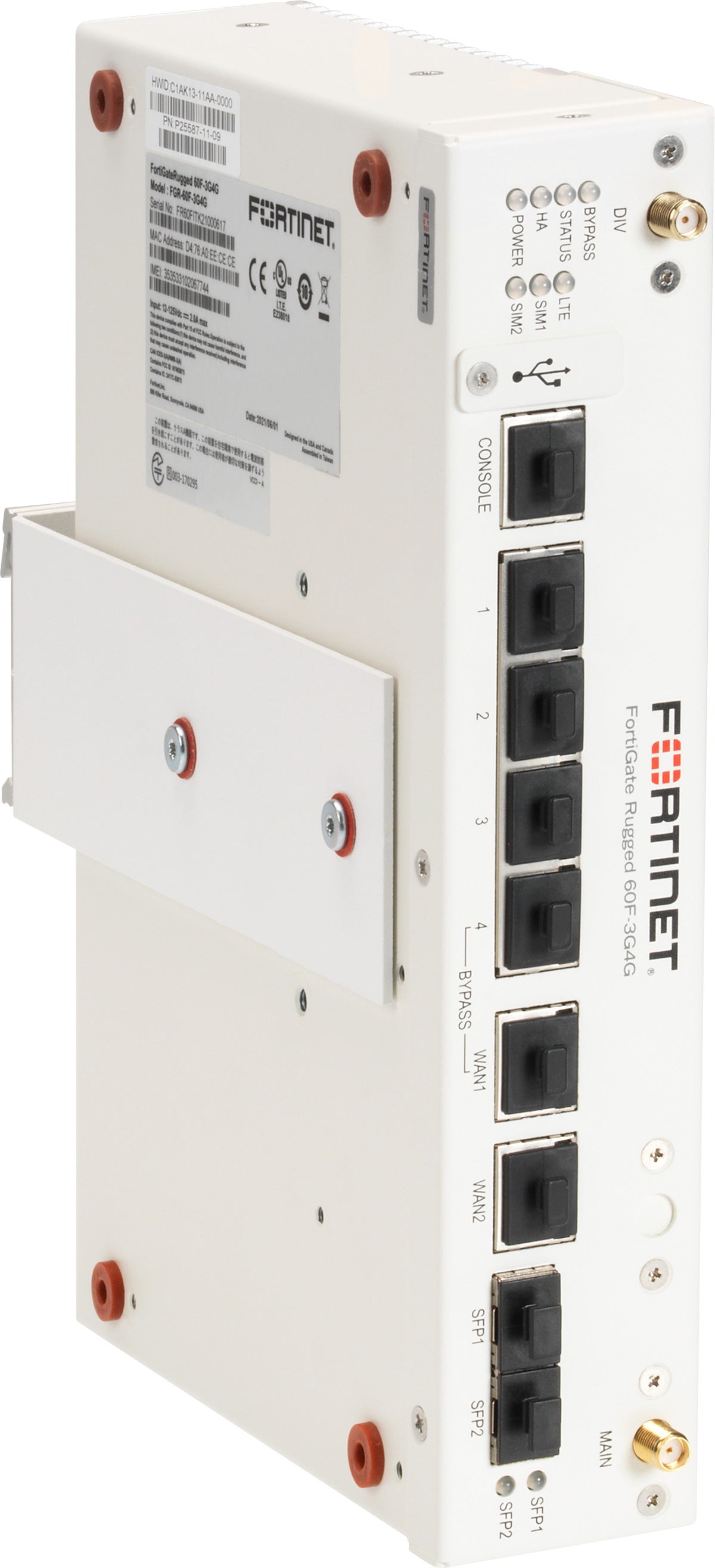 Rackmount.IT RM-FR-W1 DIN-Rail Mount for FortiGate Rugged 60F
