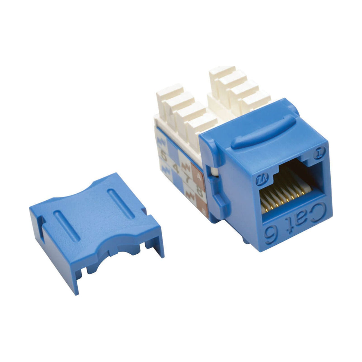 Tripp Lite by Eaton N238-025-BL Cat6/Cat5e 110 Punch Down Keystone Jack, Blue, 25-Pack