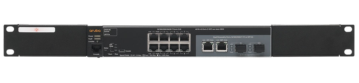 Rackmount.IT RM-HP-T1 Rack Mount Kit for HPE 1820-8G, 1920S-8G, Aruba 1930-8G, 2530-8G