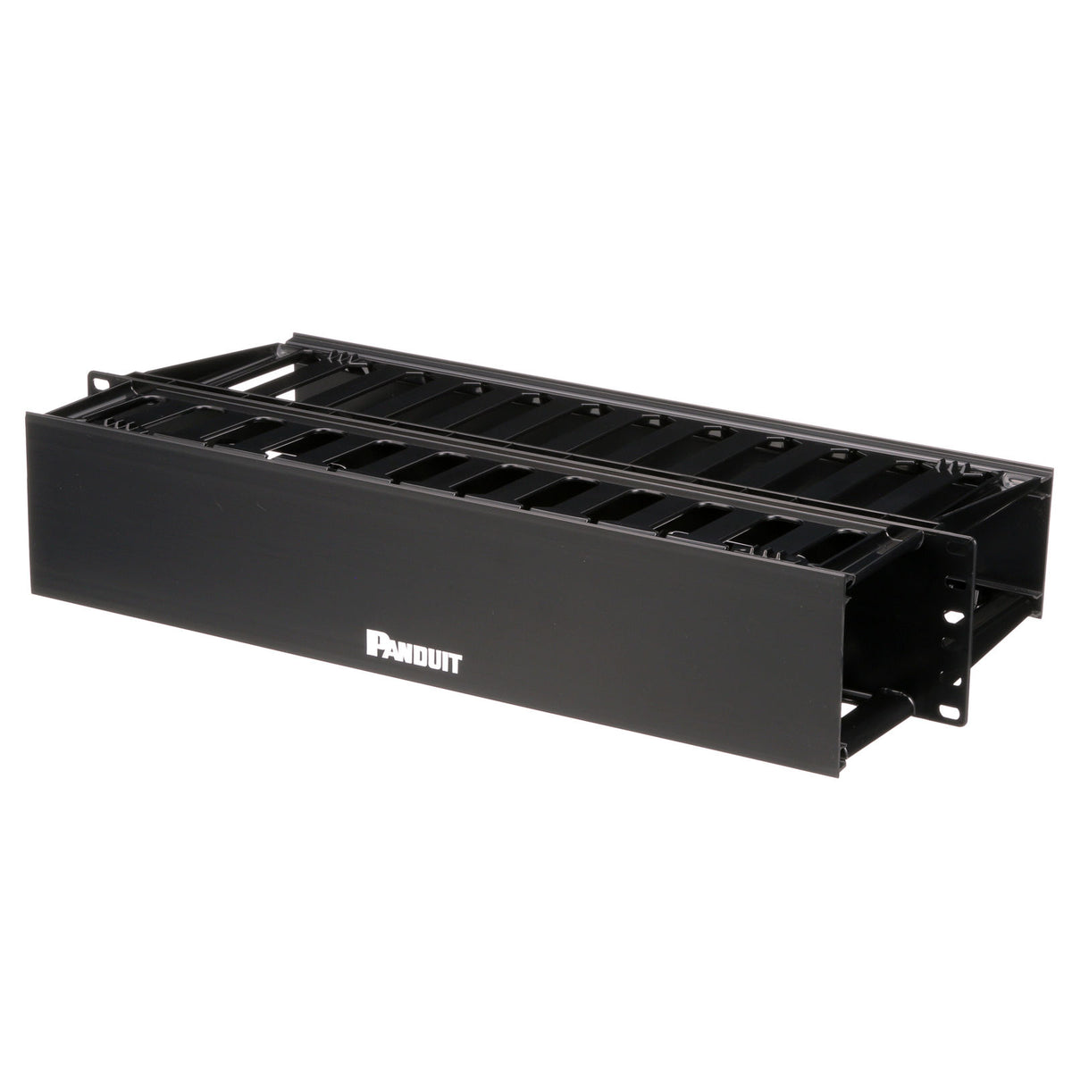 Panduit WMP1E PatchLink Horizontal Cable Manager, 2U Front and Rear — view 3