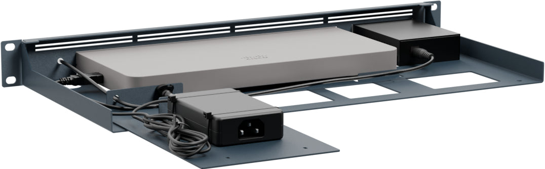 Rackmount.IT RM-CI-T24MC Rack Mount Kit for Cisco Meraki MX68, MX75 with Media Converter — view 2