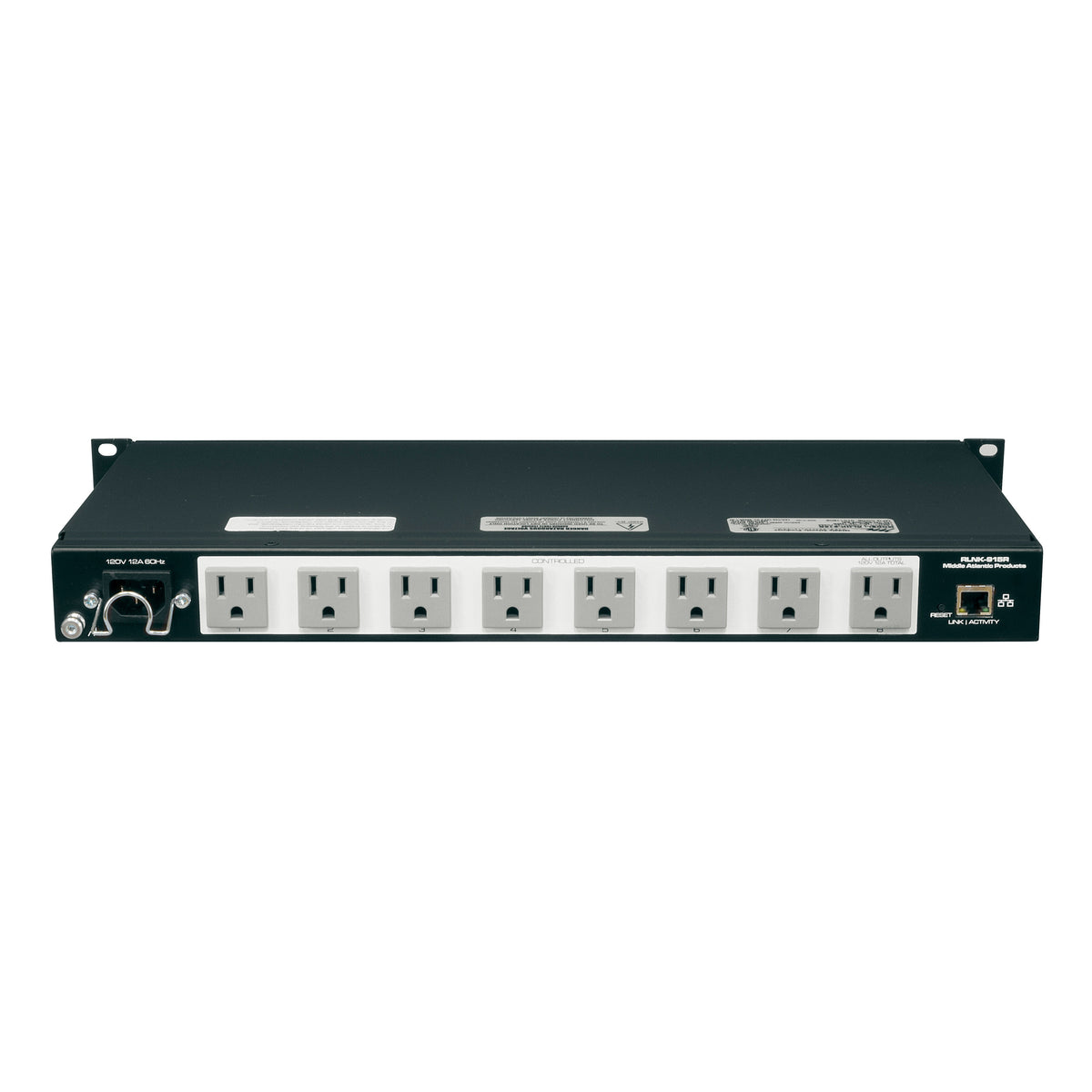 Middle Atlantic RLNK-915R RackLink PDU, 1U 120V 15A, (9) 5-15R Remote Reboot — view 5