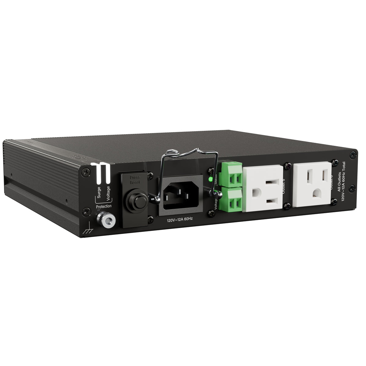 Middle Atlantic PDX-615C-SP NEXSYS Compact PDU with Series Protection, 120V 15A, (6) 5-15R — view 4