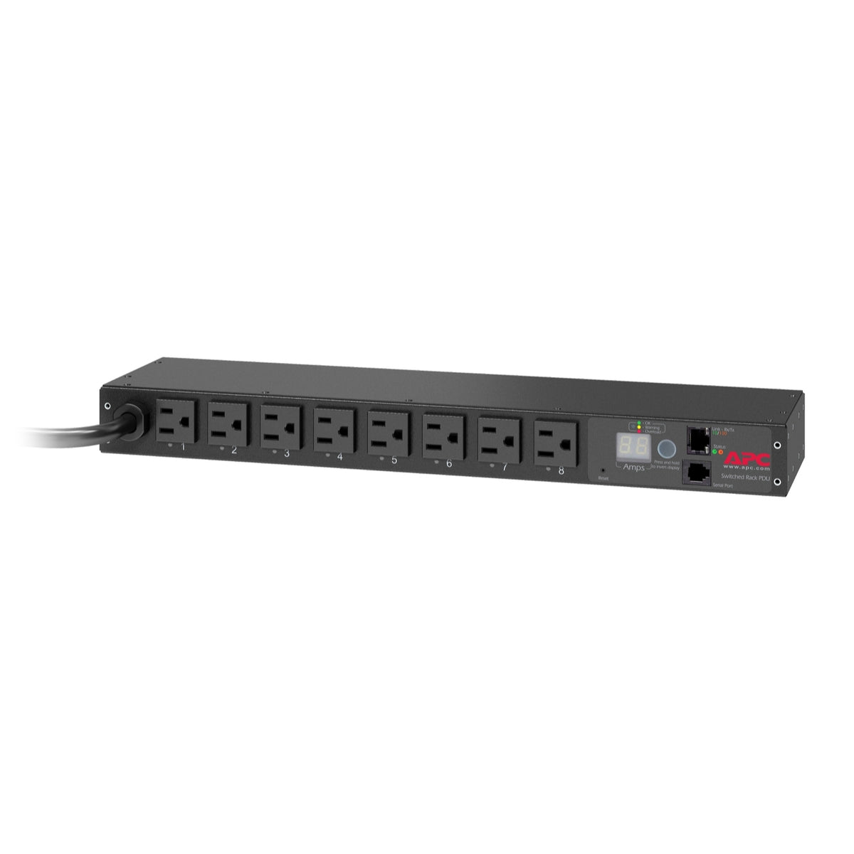 APC AP7900B Switched Rack PDU, 1U 120V 15A, (8) 5-15R — view 4