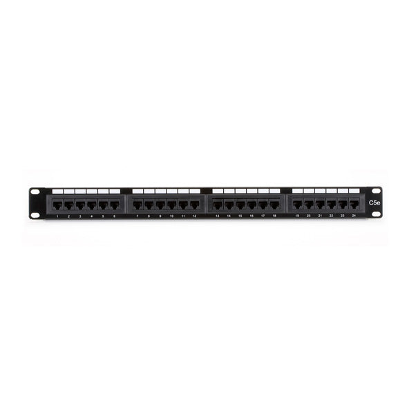 Black Box JPM5E24A Cat5e Patch Panel, 1U 24-Port Unshielded, Punchdown