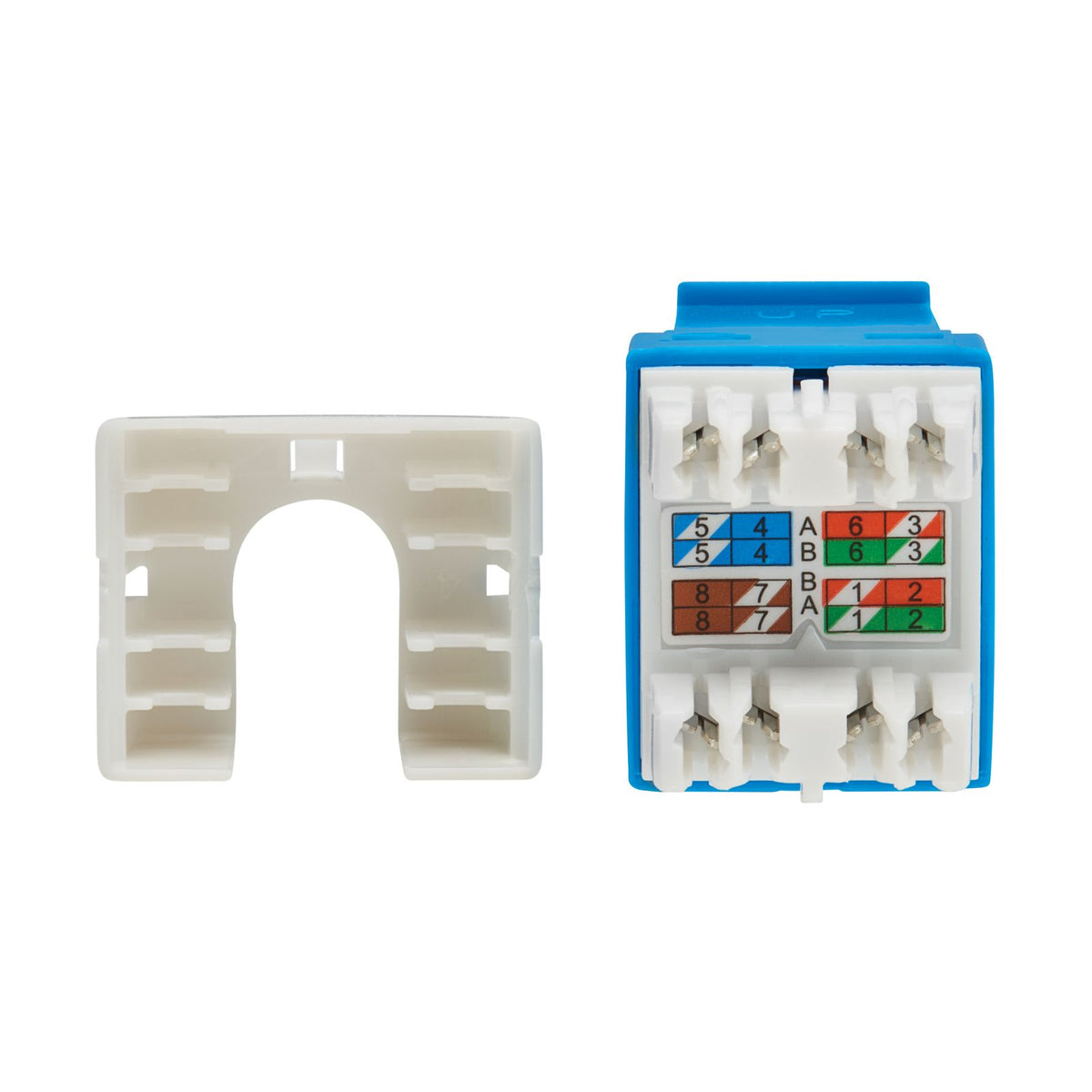 Tripp Lite by Eaton N238-025-BL-6A Cat6a Keystone Jacks, 25 Pack — view 3