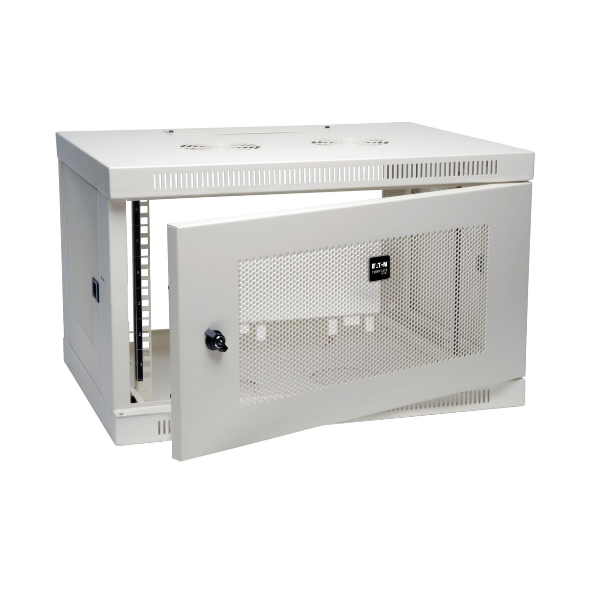 Tripp Lite by Eaton SRW6UW SmartRack 6U Low-Profile Switch-Depth Wall-Mount Mini Rack Enclosure, White — view 3