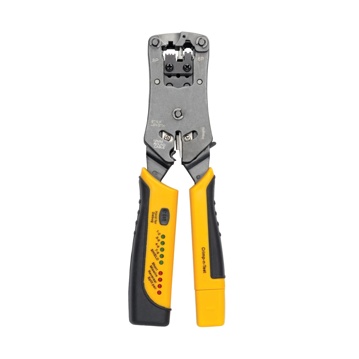 Tripp Lite by Eaton T100-001-TST RJ11/RJ12/RJ45 Wire Crimper with Built-in Cable Tester — view 2