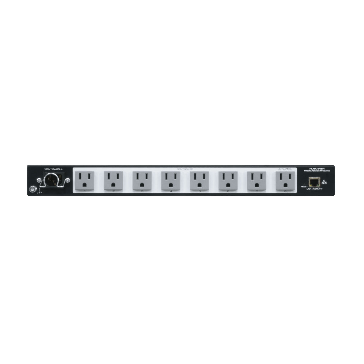 Middle Atlantic RLNK-915R RackLink PDU, 1U 120V 15A, (9) 5-15R Remote Reboot — view 3